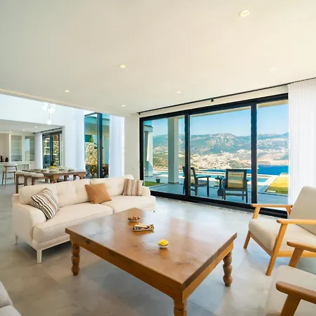 Villa Deniz Manzarali Genis Tatil Villasi Kas